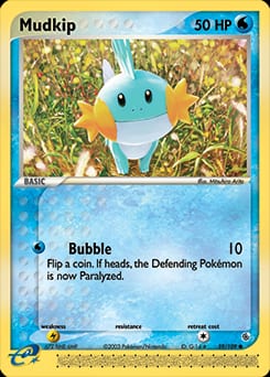 2003 Ruby & Sapphire Mudkip #59 card