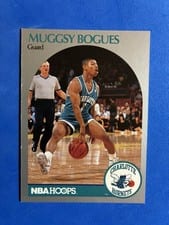 1990-91 Hoops Base Set Muggsy Bogues #50 card
