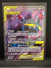 Unbroken Bonds Muk & Alolan Muk-GX #196 card
