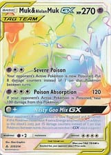 Unbroken Bonds Muk & Alolan Muk-GX #220 card