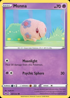 Sword & Shield Munna #87 card