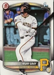 2025 Bowman Draft Base Set Murf Gray #BD-108 card