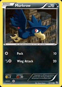 2012 Dragons Exalted Murkrow #72 card