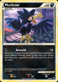 HS—Undaunted Murkrow #58 card