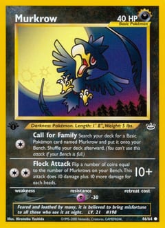Neo Revelation Murkrow #46 card