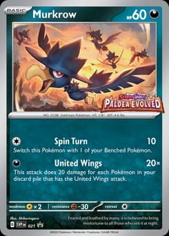 Scarlet & Violet Black Star Promos Murkrow #21 card