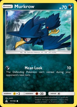 Ultra Prism Murkrow #71 card