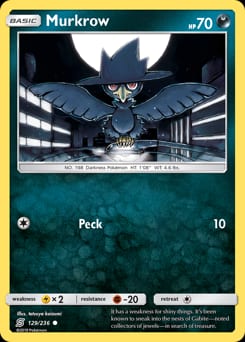 Unified Minds Murkrow #129 card