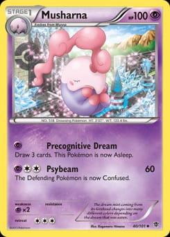 Plasma Blast Musharna #40 card