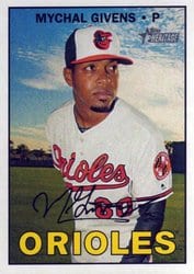 2016 Topps Heritage Base Set Mychal Givens #669 card