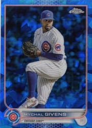 2022 Topps Chrome Update Sapphire Edition Base Set Mychal Givens #US140 card