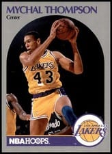 1990-91 Hoops Base Set Mychal Thompson #160 card