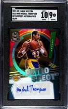2021-22 Panini Spectra RetroSpect Autographs Mychal Thompson #RSA-MYT card