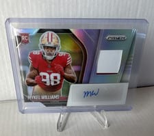 2025 Panini Prizm Rookie Patch Autographs Mykel Williams #37 card