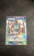 2024 Panini Contenders Optic Rookie Ticket Autographs Myles Cole #199 card