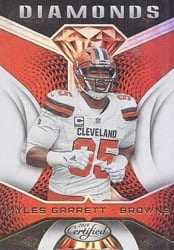 2019 Panini Certified Diamonds Myles Garrett #DI-MG card