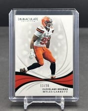 2019 Panini Immaculate Collection Myles Garrett Emerald #26 card