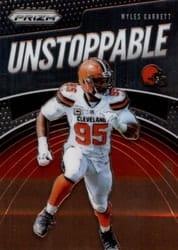 2019 Panini Prizm Unstoppable Myles Garrett #8 card