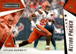 2019 Panini Rookies & Stars Action Packed Myles Garrett #AP-MG card
