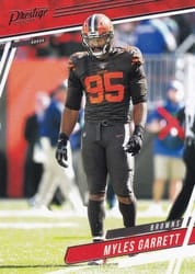 2020 Panini Prestige Base Set Myles Garrett #33 card