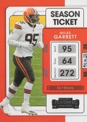 2021 Panini Contenders Base Set Myles Garrett #23 card