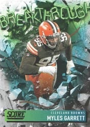 2021 Score Breakthrough Myles Garrett #B6 card