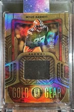 2022 Panini Gold Standard Gold Gear Myles Garrett #GG-MGA card