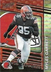 2022 Panini Prestige Franchise Favorites Myles Garrett #FF-15 card