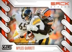 2022 Score Sack Attack Myles Garrett #SA-MG card