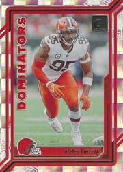 2023 Donruss Dominators Myles Garrett #D-35 card