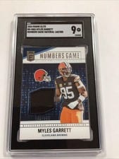 2024 Donruss Elite Numbers Game Jerseys Myles Garrett #NG-MGA card