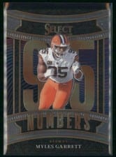 2025 Panini Select Select Numbers Myles Garrett #4 card