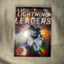 2025 Topps Chrome Lightning Leaders Myles Garrett #LL-18 card