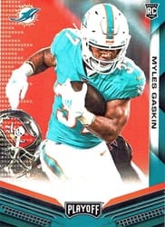 2019 Panini Playoff Base Set Myles Gaskin #288 card