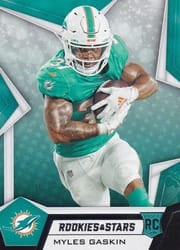 2019 Panini Rookies & Stars Base Set Myles Gaskin #175 card
