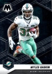 2021 Panini Mosaic Base Set Myles Gaskin #125 card