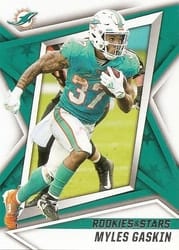 2021 Panini Rookies & Stars Base Set Myles Gaskin #94 card