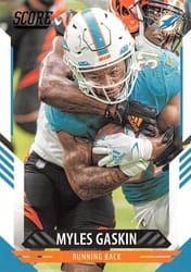 2021 Score Base Set Myles Gaskin #29 card