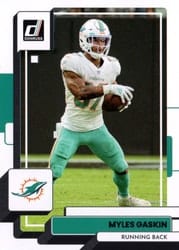 2022 Donruss Base Set Myles Gaskin #126 card