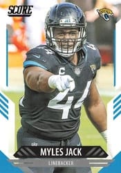 2021 Score Base Set Myles Jack #180 card