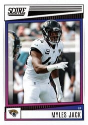 2022 Score Base Set Myles Jack #24 card