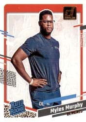 2023 Donruss Rated Rookie Portrait Myles Murphy #48 card