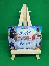 2024 Bowman Chrome International Impact Autographs Myles Naylor / Bo Naylor #II-NN card