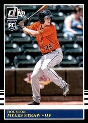 2019 Donruss Base Set Myles Straw #234 card