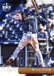 2019 Panini Diamond Kings Base Set Myles Straw #140 card