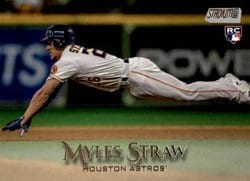 2019 Stadium Club Base Set Myles Straw #140 card
