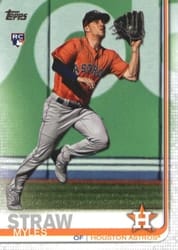 2019 Topps Base Set Myles Straw #629 card