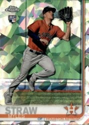 2019 Topps Chrome Sapphire Edition Base Set Myles Straw #629 card