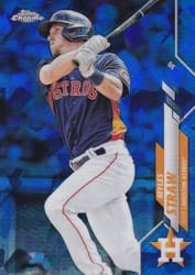 2020 Topps Chrome Update Sapphire Edition Base Set Myles Straw #U-289 card
