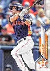 2020 Topps Update Base Set Myles Straw #U-289 card
